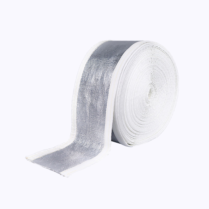 Aluminum Foil Fiberglass Sleeve With Velcro