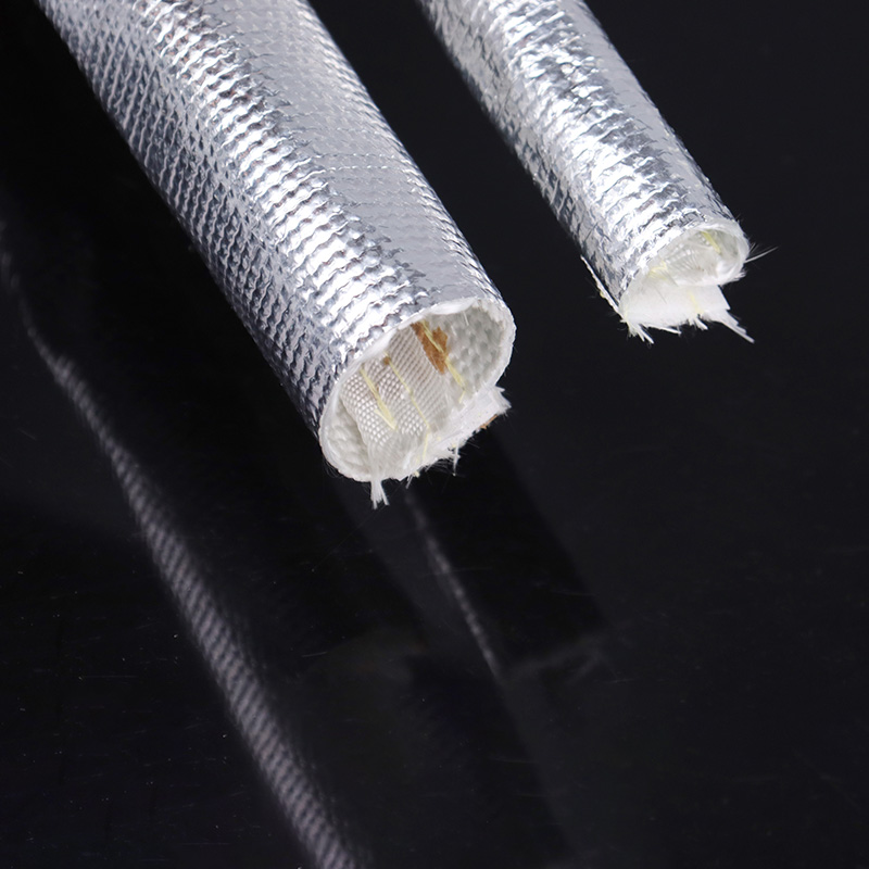 Aluminum Foil Fiberglass Sleeve With Velcro