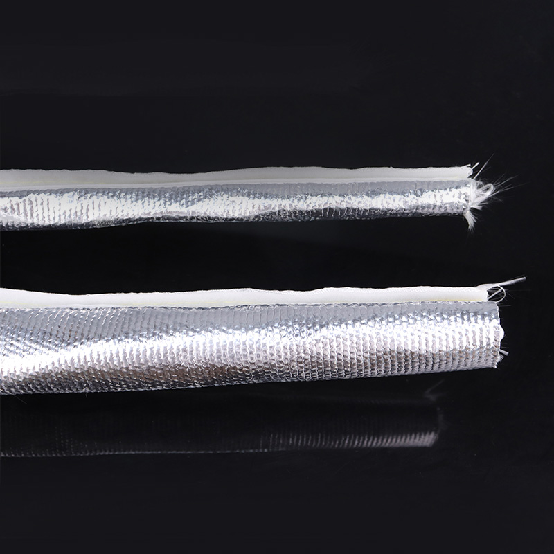 Aluminum Foil Fiberglass Sleeve With Velcro