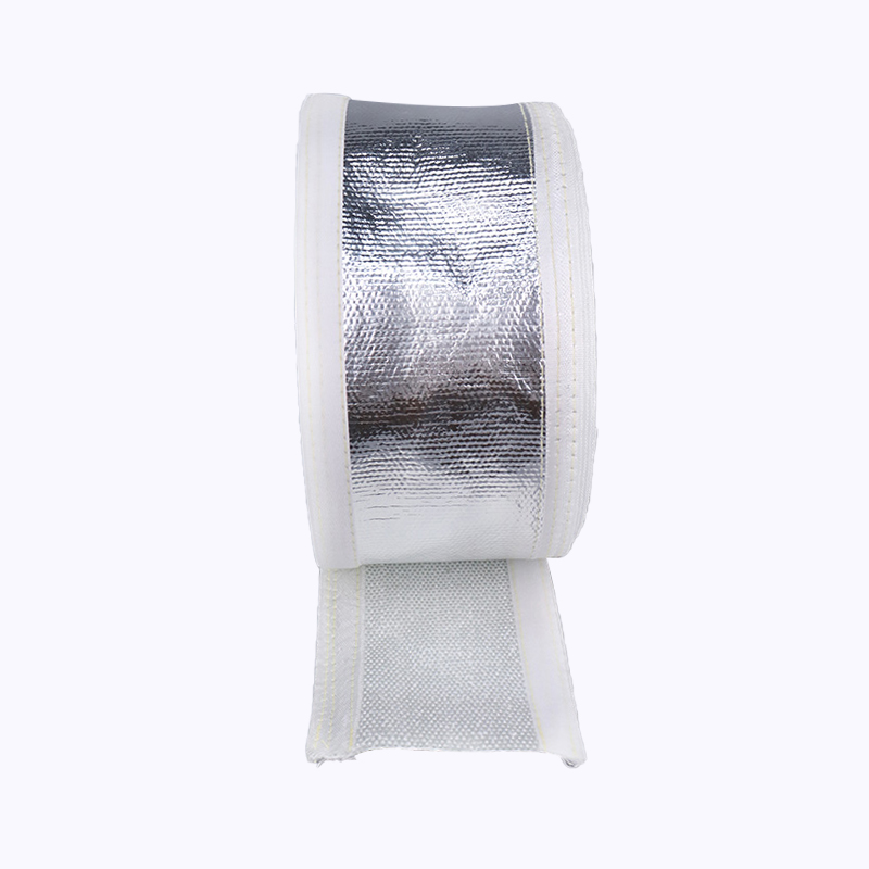 Aluminum Foil Fiberglass Sleeve With Velcro