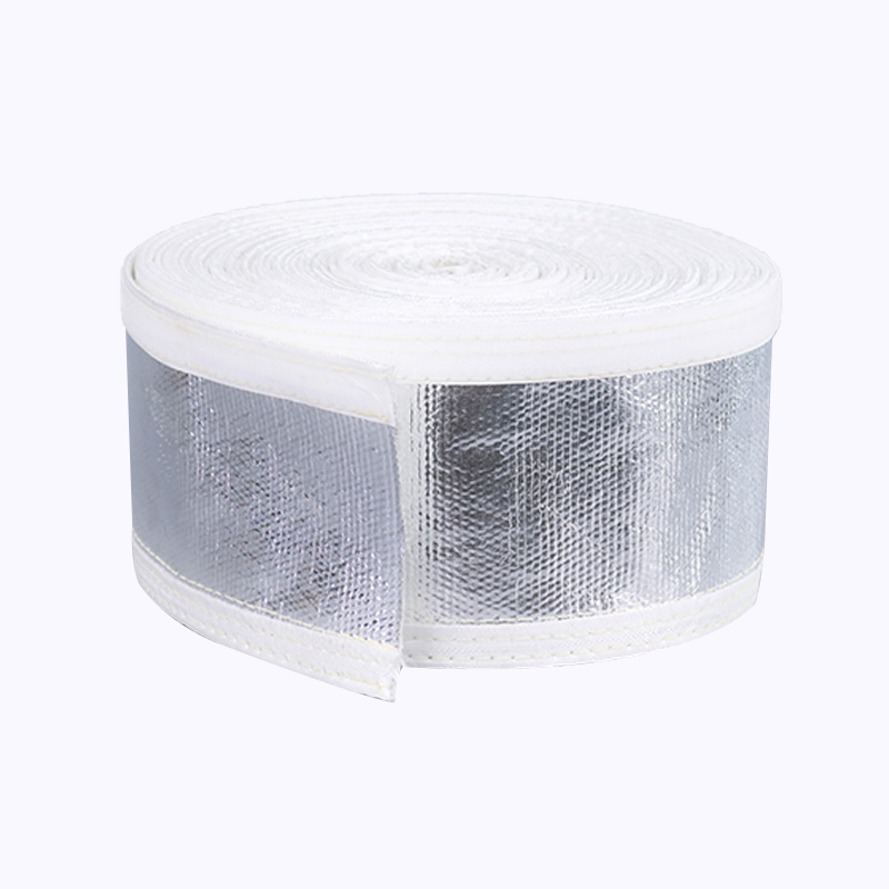 Aluminum Foil Fiberglass Sleeve With Velcro